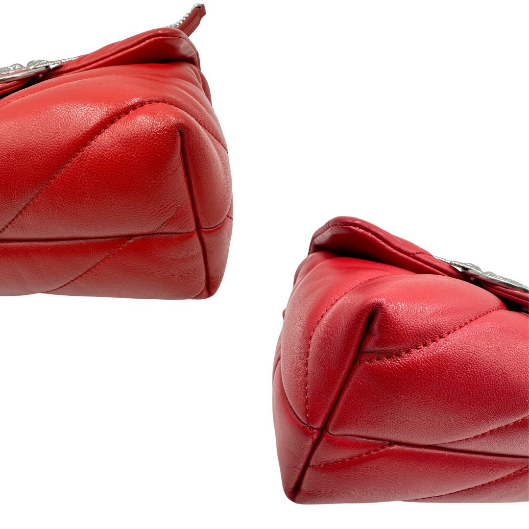 Borsa Pinko in pelle color terracotta trapuntata, di lusso, originale, eccellenti condizioni.