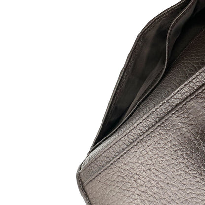 interno Portafoglio Gucci in pelle marrone e tessuto beige; munito di scatola, di lusso, originale, ottime condizioni, usato. 