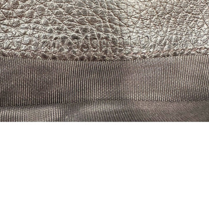 interno Portafoglio Gucci in pelle marrone e tessuto beige; munito di scatola, di lusso, originale, ottime condizioni, usato. 