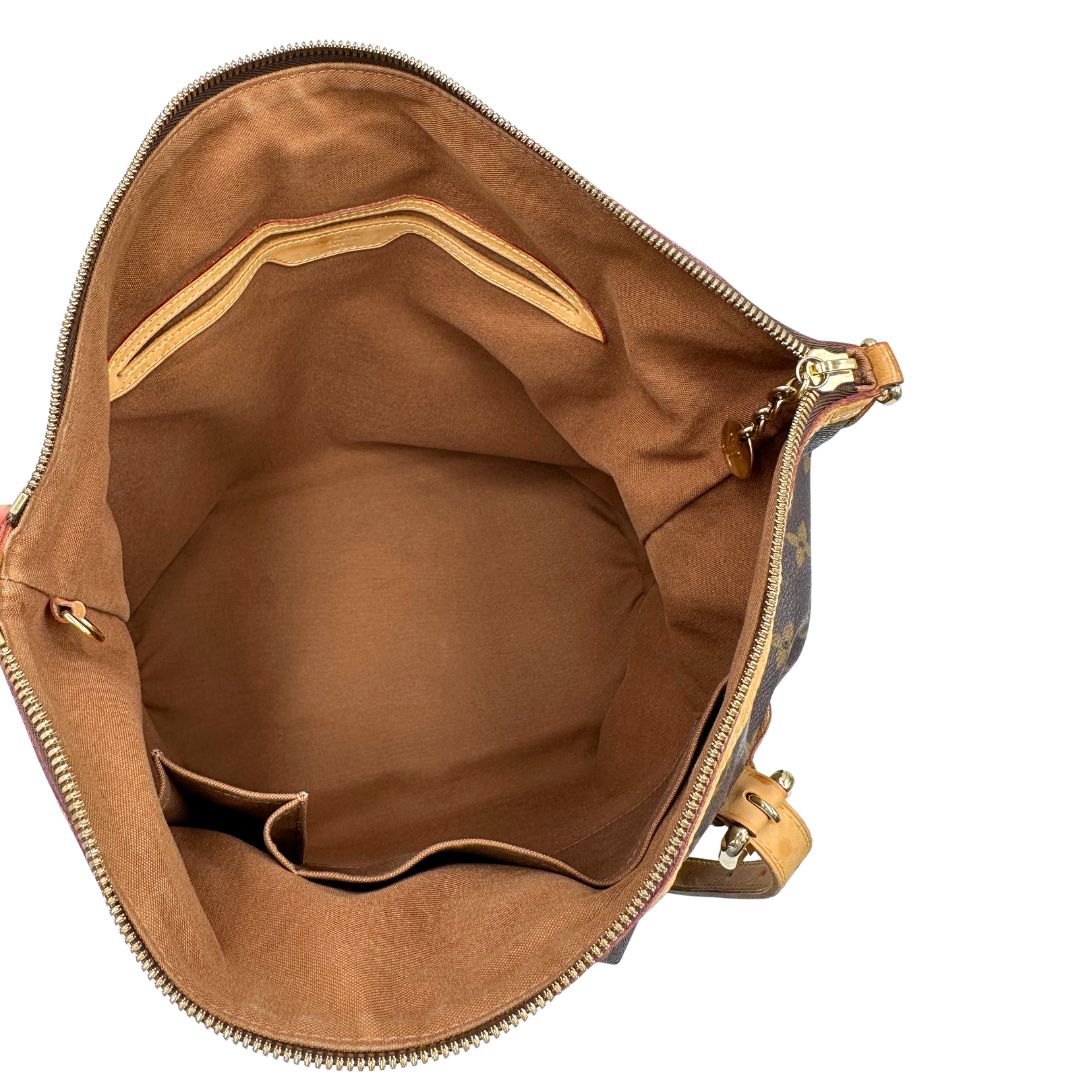 interno  Borsa LV Palermo in tela monogram nella versione GM, di lusso, originale, ottime condizioni, usata. 