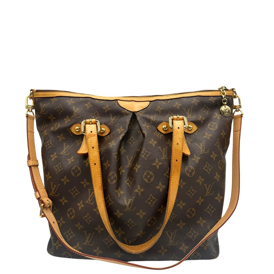 retro  Borsa LV Palermo in tela monogram nella versione GM, di lusso, originale, ottime condizioni, usata. 