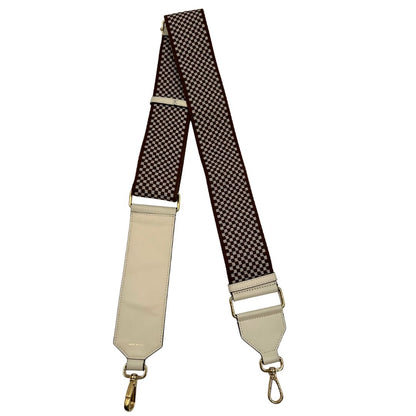 Accessorio tracolla Fendi realizzato in tessuto e pelle con maxi logo, di lusso, eccellenti condizioni, usata.