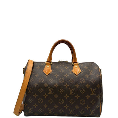 front  Bauletto Speedy 25 LV Bandoulière in canvas marrone monogram; da portare a spalla, a mano o a tracolla, di lusso, originale, ottime condizioni, usata. 