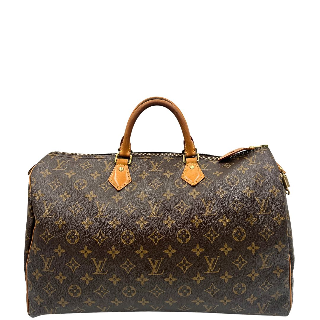 front Speedy Louis Vuitton in canvas marrone monogram nella misura 40, di lusso, originale, ottime condizioni, usata. 