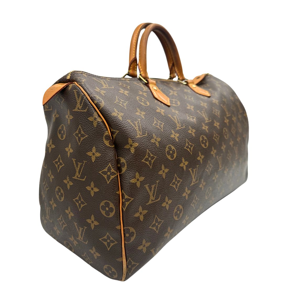 Speedy Louis Vuitton in canvas marrone monogram nella misura 40, di lusso, originale, ottime condizioni, usata.