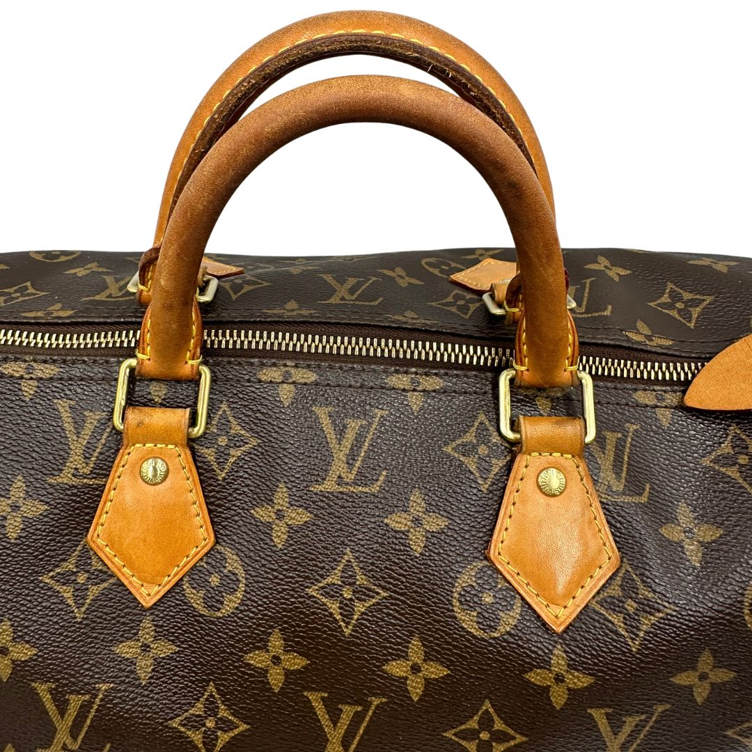 Speedy Louis Vuitton in canvas marrone monogram nella misura 40, di lusso, originale, ottime condizioni, usata.