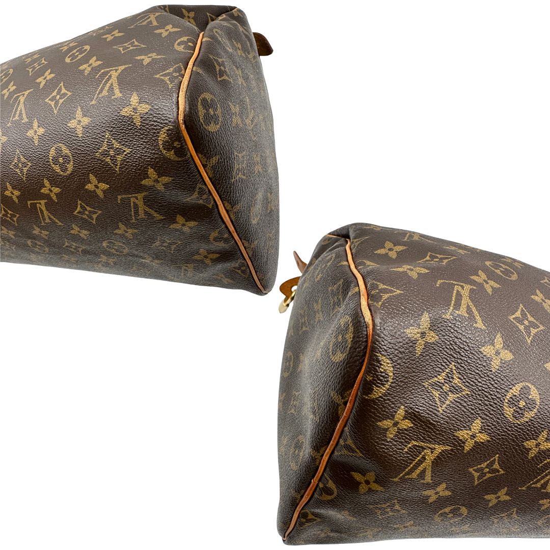 Speedy Louis Vuitton in canvas marrone monogram nella misura 40, di lusso, originale, ottime condizioni, usata.