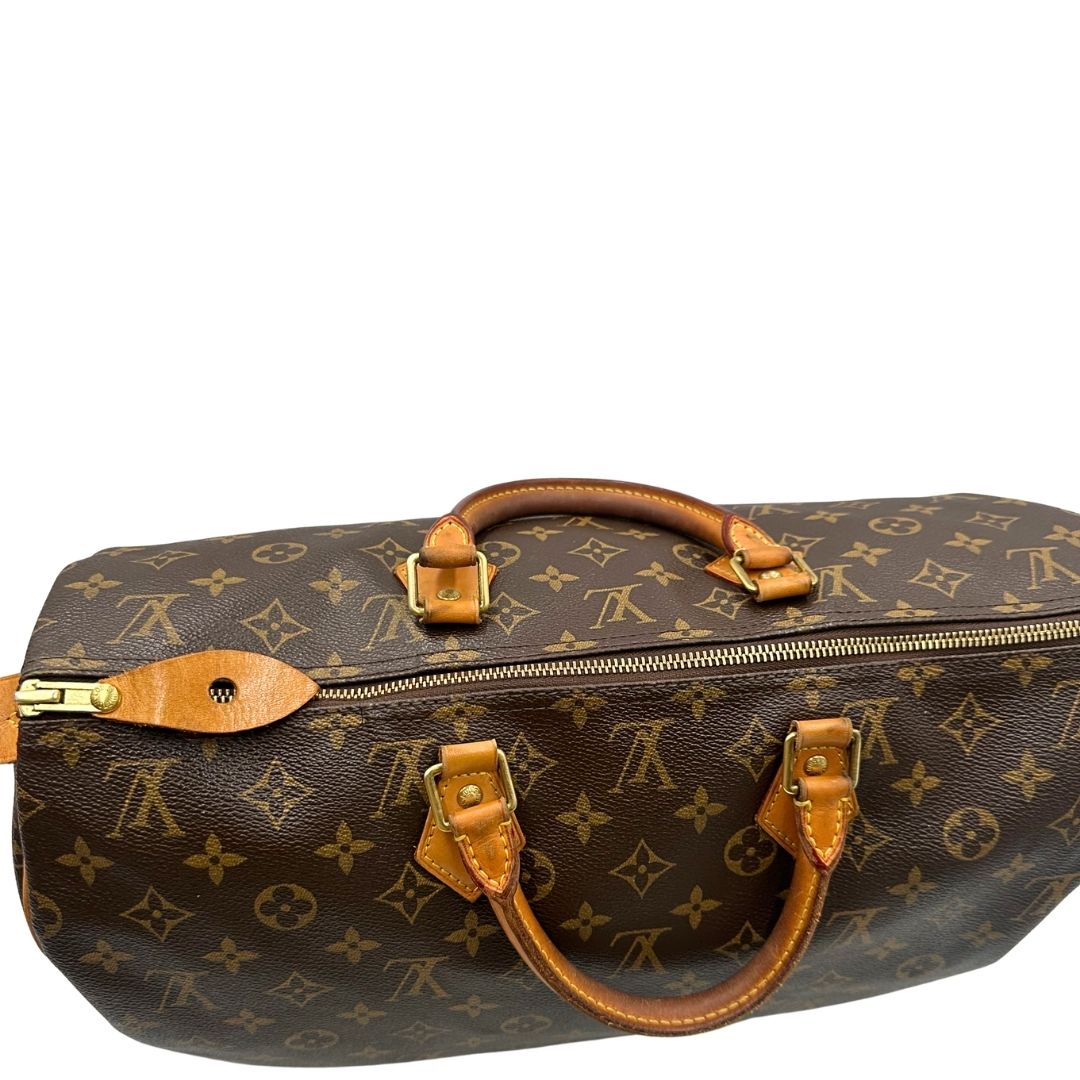 Speedy Louis Vuitton in canvas marrone monogram nella misura 40, di lusso, originale, ottime condizioni, usata.