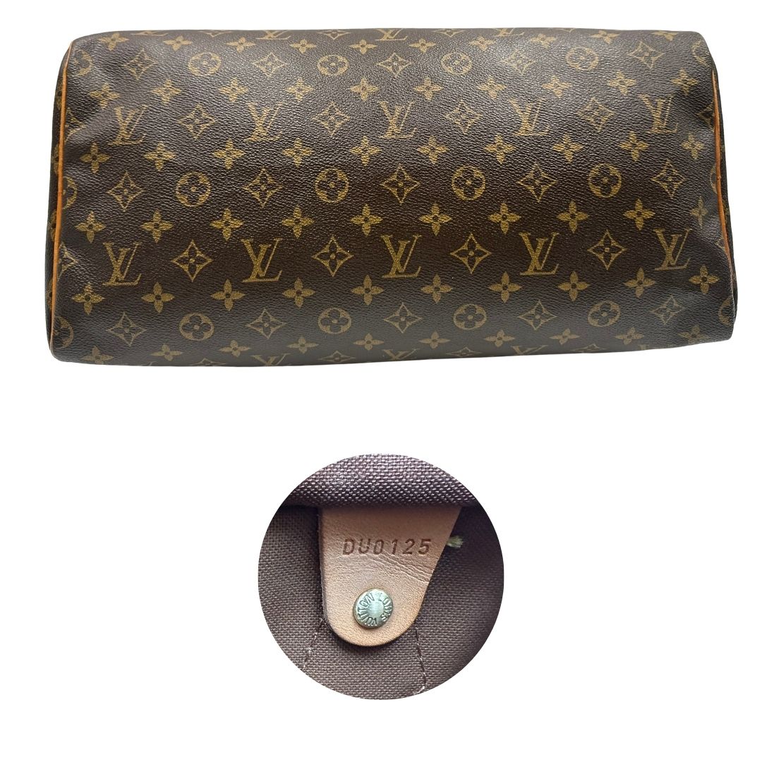 Speedy Louis Vuitton in canvas marrone monogram nella misura 40, di lusso, originale, ottime condizioni, usata.