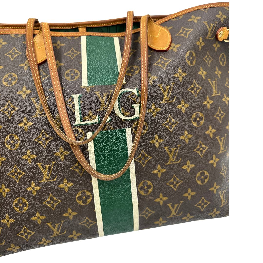 Louis Vuitton Neverfull nella versione GM in canvas monogram, di lusso, originale, ottime condizioni.