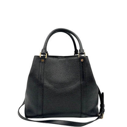 Retro, Borsa MK in pelle martellata nera con hardware dorato, spazioso e capiente. Puoi portarlo comodamente a tracolla o a mano.
