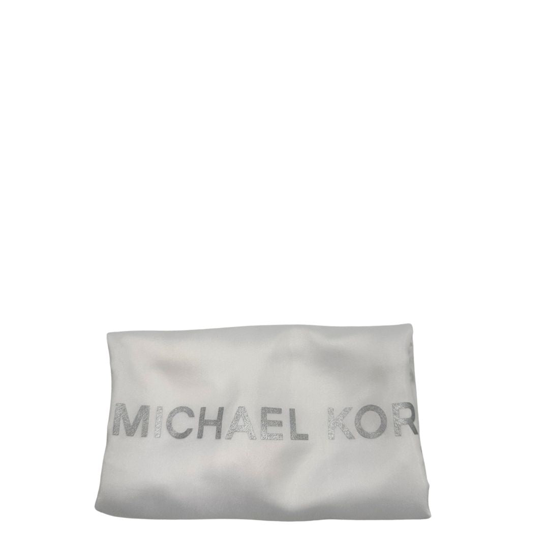 dustbag Secchiello MK in pelle martellata marrone con hardware dorato, di lusso, eccellenti condizioni. usato 