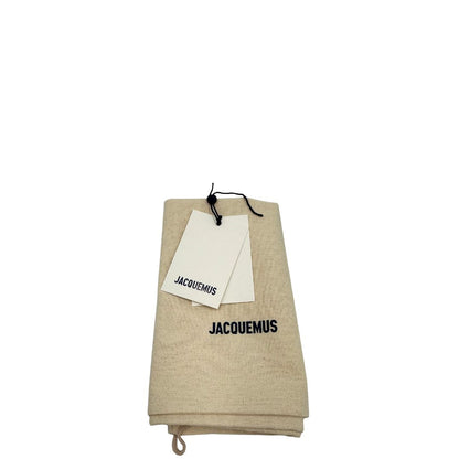 Dustbag di una borsa Jacquemus nella versione Le Bambino Long in pelle beige, usata, originale, second hand, in ottime condizioni.