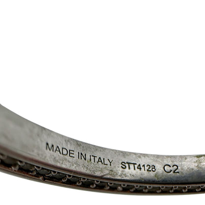  Bracciale Celine in metallo argentato impreziosito da strass