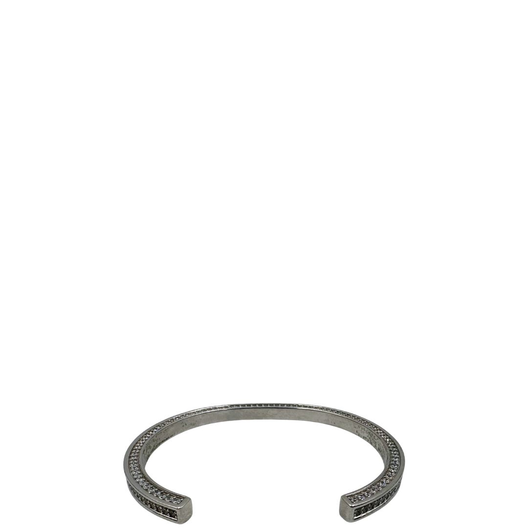 Bracciale Celine in metallo argentato impreziosito da strass