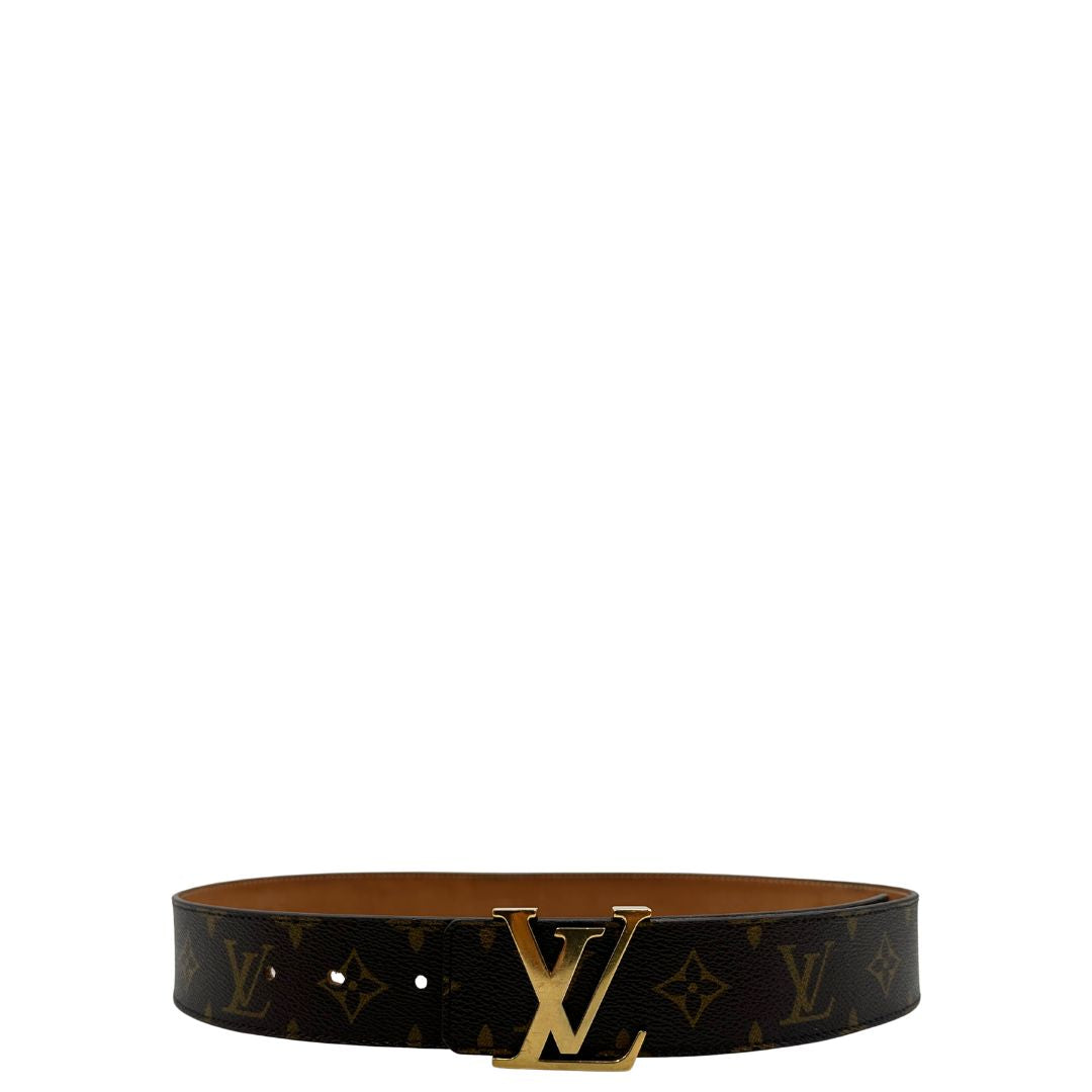Cintura LV in canvas marrone monogram, di lusso, originale, ottime condizioni