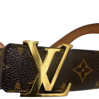 Cintura LV in canvas marrone monogram, di lusso, originale, ottime condizioni