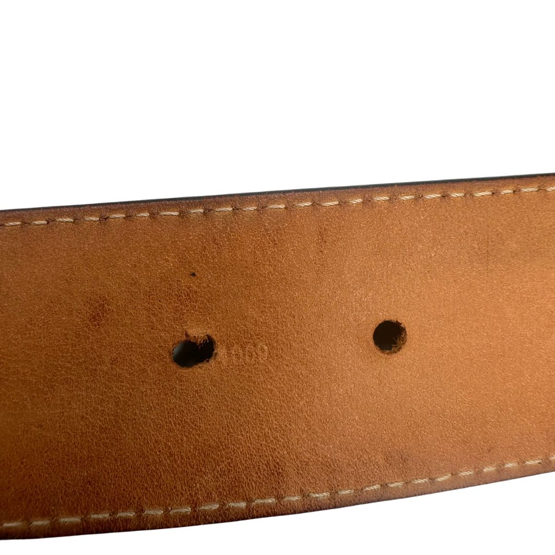 Cintura LV in canvas marrone monogram, di lusso, originale, ottime condizioni