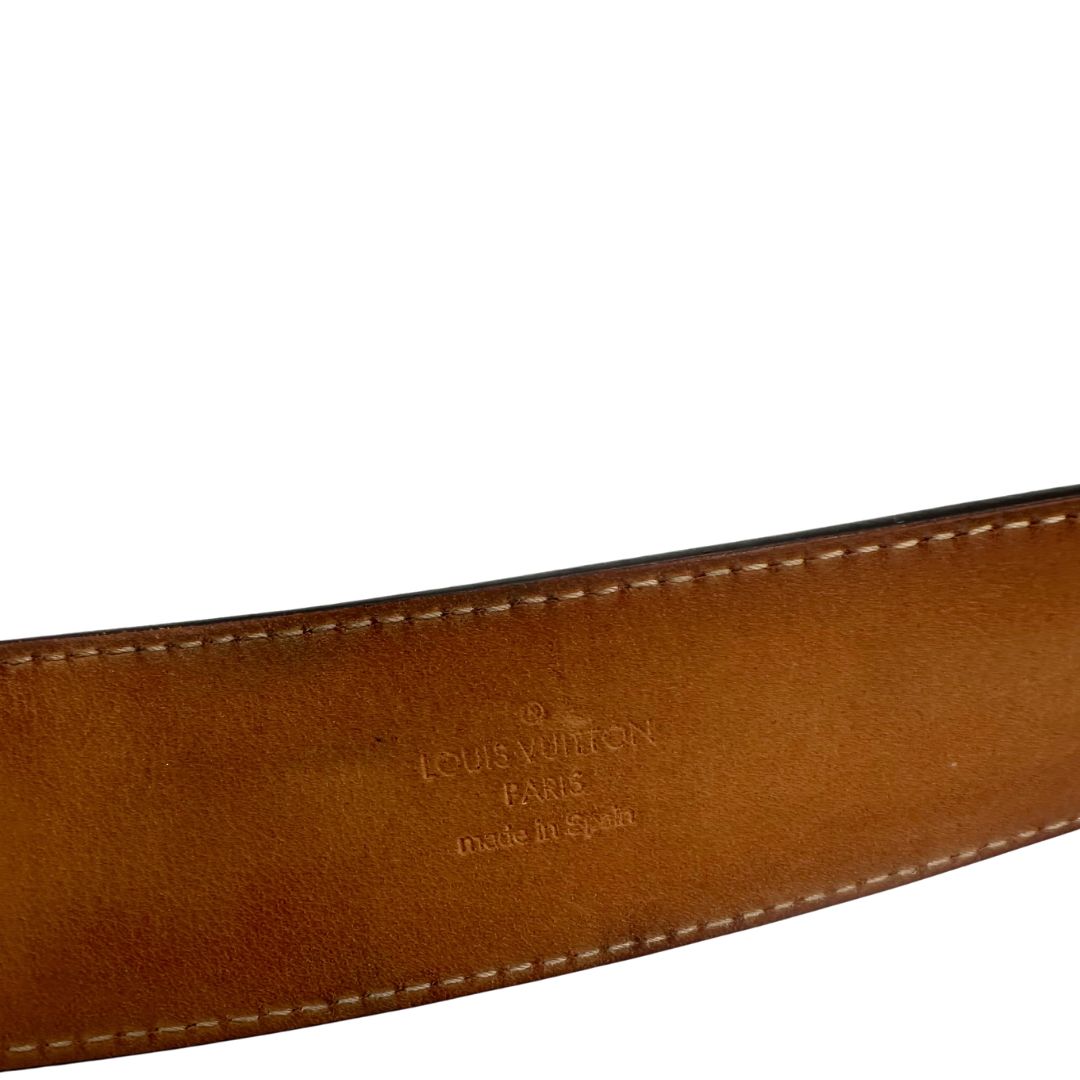 Cintura LV in canvas marrone monogram, di lusso, originale, ottime condizioni