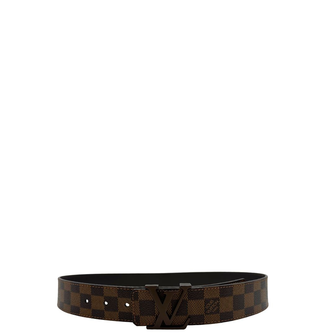  Cintura LV in canvas Damier Ébène, di lusso, originale, ottime condizioni, usata