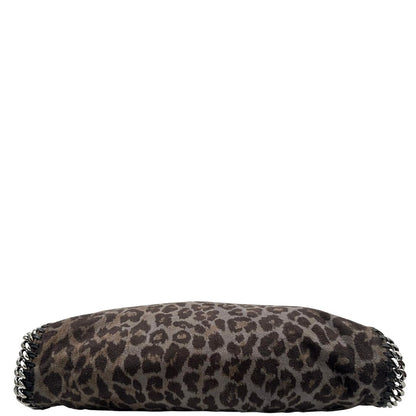Base di una borsa Stella McCartney modello Fold Over Tote realizzata in shaggy dear greige effetto scamosciato, usata, originale, second hand, in ottime condizioni.