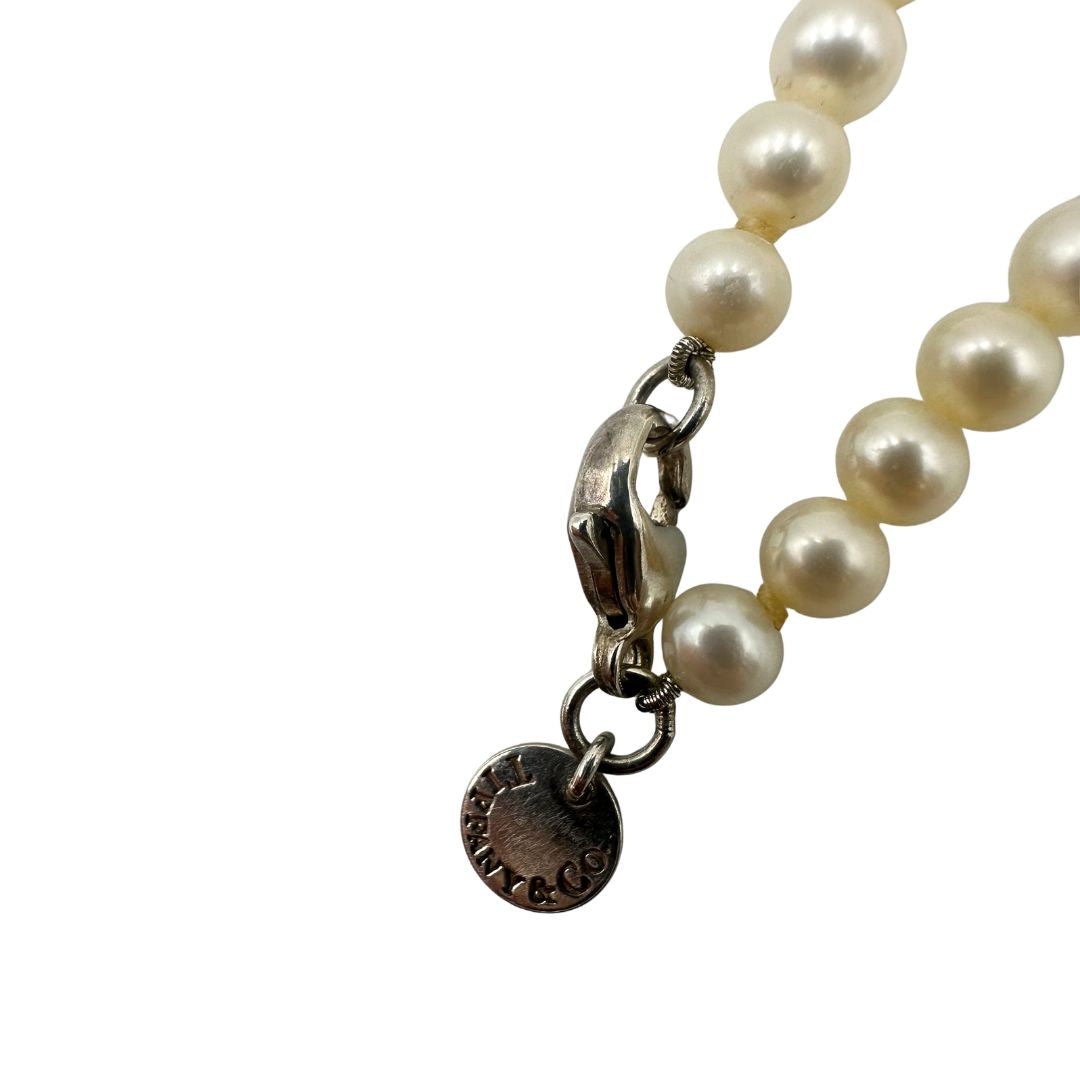 Collana Tiffany&amp;Co. in argento 925 con perle sintetiche.