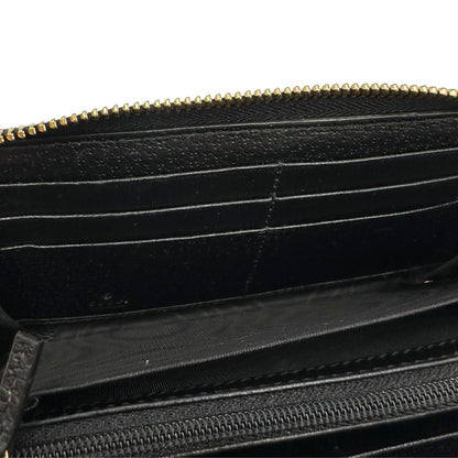 interno  Portafoglio Gucci in pelle nera impreziosito da striscia Web verde rossa, di lusso, originale, ottime condizioni, usato 