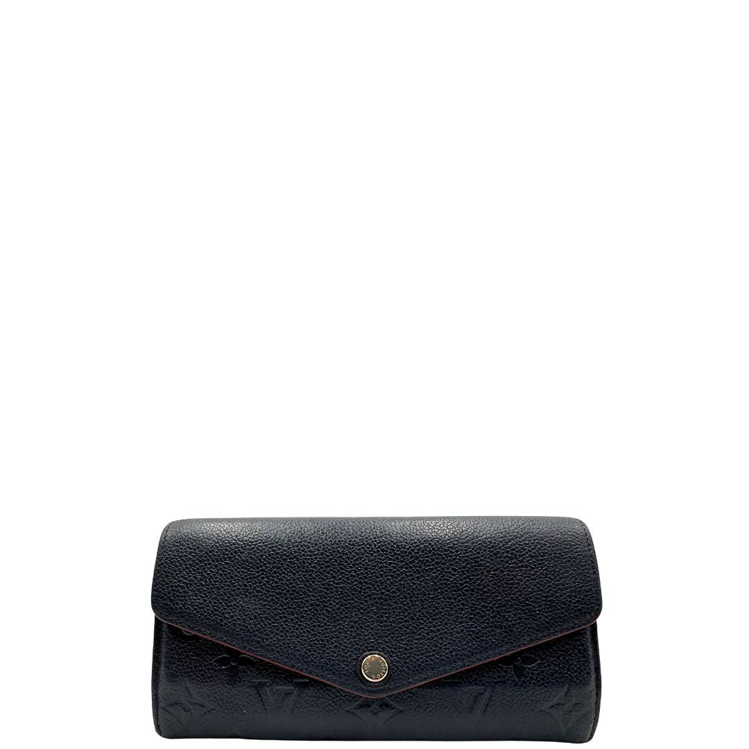 Portafoglio Sarah Louis Vuitton blu