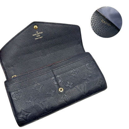 Portafoglio Sarah Louis Vuitton blu