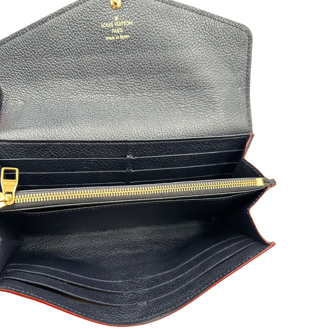 Portafoglio Sarah Louis Vuitton blu