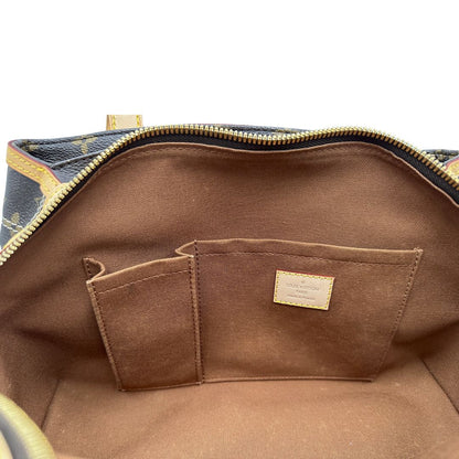 interno Borsa LV in canvas monogrammato marrone e hardware dorato, indossabile a mano, di lusso, originale, ottime condizioni
