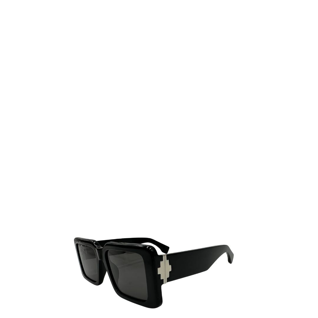 Occhiali da sole Marcelo Burlon in acetato nero, di lusso, originale, ottime condizioni, usati