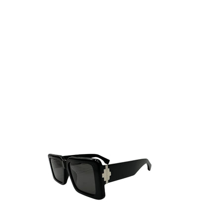 Occhiali da sole Marcelo Burlon in acetato nero, di lusso, originale, ottime condizioni, usati