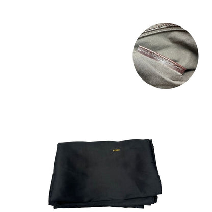 dustbag Borsa Fendi in tessuto trama Zucca con finiture in pelle marrone; munita di doppi manici, di lusso, originale, ottime condizioni, usata 