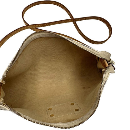 interno Borsa Louis Vuitton Eva in canvas Damier Azur con parti metalliche dorate, di lusso, originale, ottime condizioni, usata 