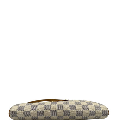 Borsa Louis Vuitton Eva in canvas Damier Azur con parti metalliche dorate, di lusso, originale, ottime condizioni, usata