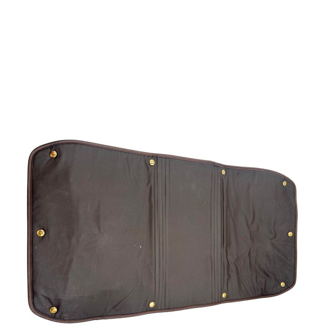 Trasportino LV Baxter nella versione GM realizzato in canvas monogram e finiture in vacchetta naturale, di lusso, originale, ottime condizioni, usato