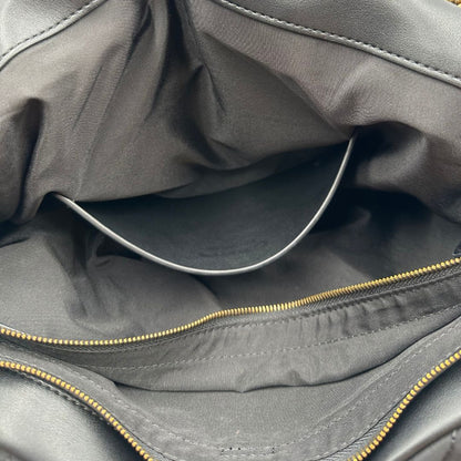 interno Borsa Pinko nella versione extra in morbido nylon nero trapuntata e hardware dorato, di lusso, originale, ottime condizioni, usata