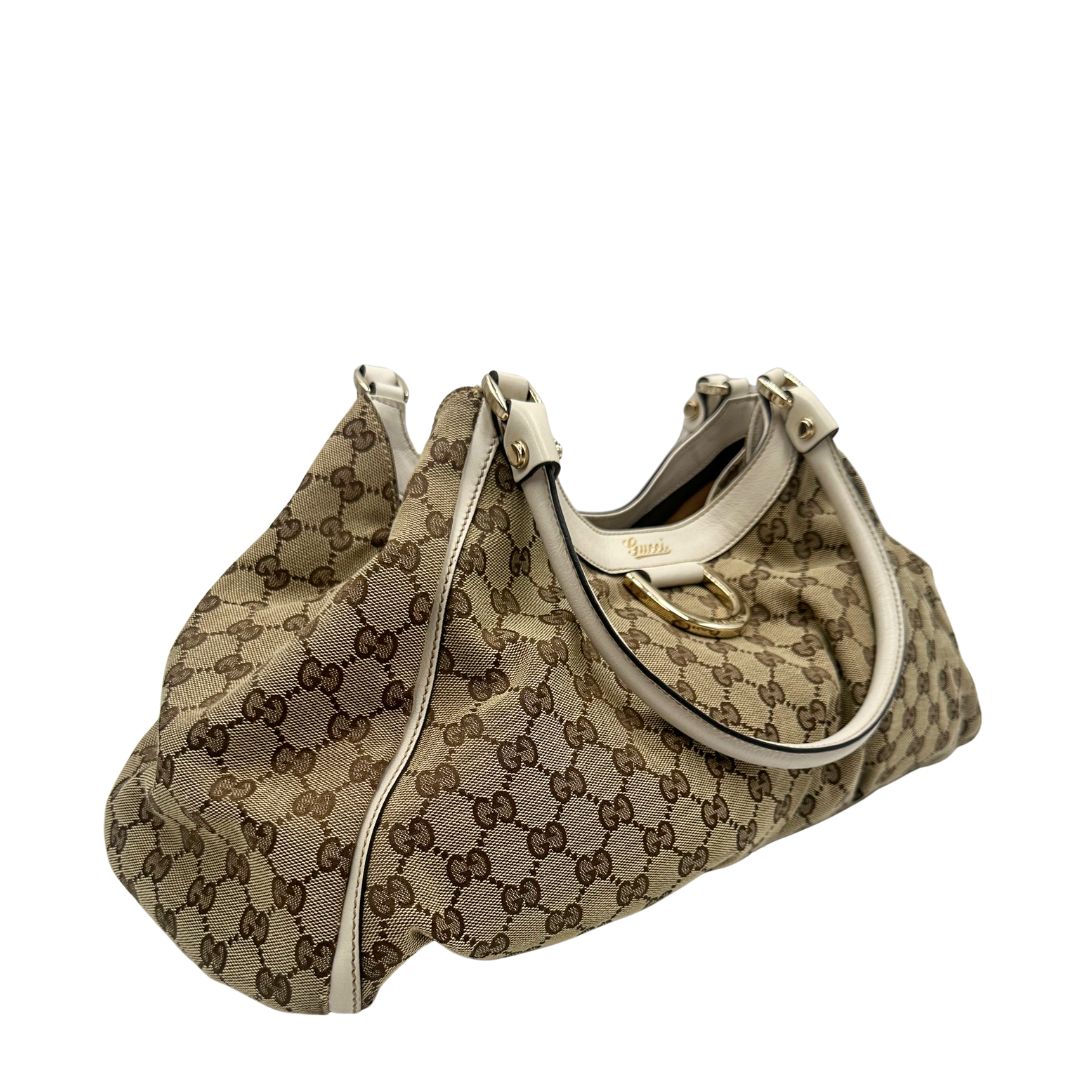 Borsa Gucci Abbey D-Ring beige