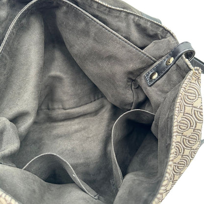 interno postina M Zanellato in tessuto beige munita di una tracolla amovibile e regolabile e un manico singolo, di lusso, originale, ottime condizioni, usata 