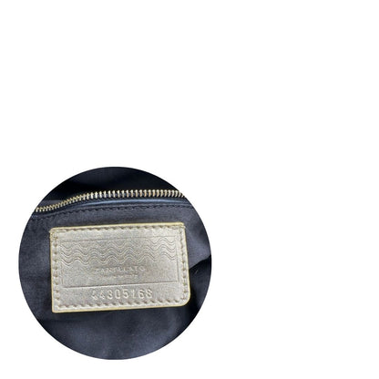 postina M Zanellato in tessuto beige munita di una tracolla amovibile e regolabile e un manico singolo, di lusso, originale, ottime condizioni, usata 