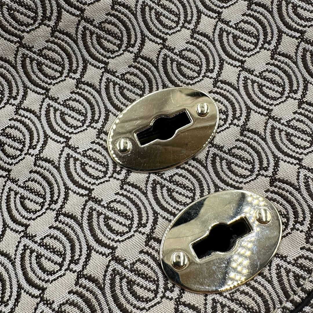 postina M Zanellato in tessuto beige munita di una tracolla amovibile e regolabile e un manico singolo, di lusso, originale, ottime condizioni, usata 