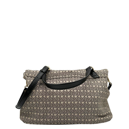 retro postina M Zanellato in tessuto beige munita di una tracolla amovibile e regolabile e un manico singolo, di lusso, originale, ottime condizioni, usata