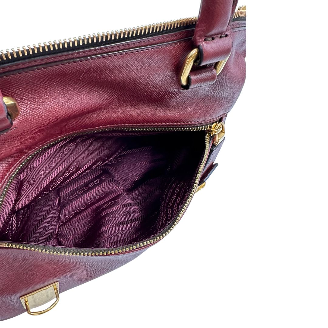 Satchel Prada bordeaux
