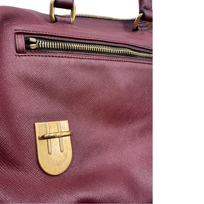 Satchel Prada bordeaux