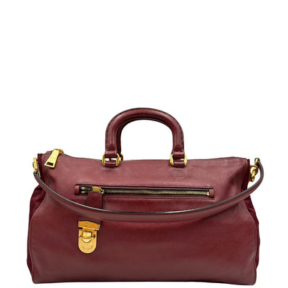 Satchel Prada bordeaux
