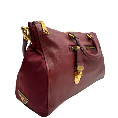 Satchel Prada bordeaux