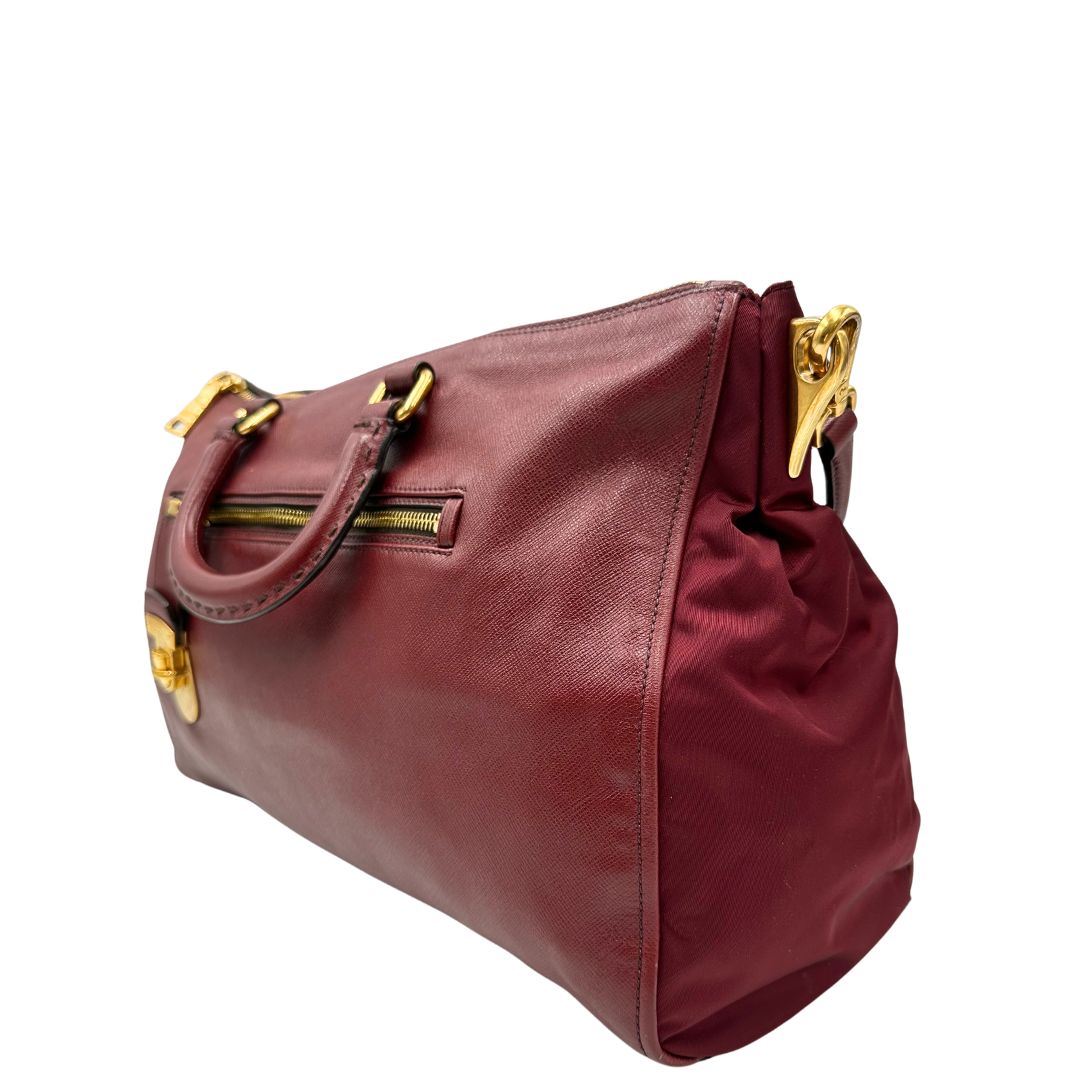 Satchel Prada bordeaux