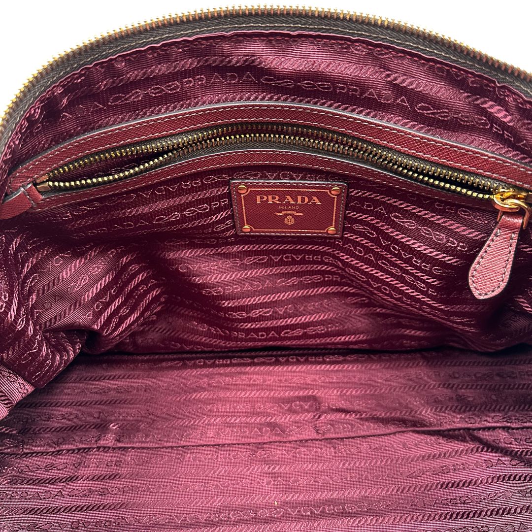 Satchel Prada bordeaux