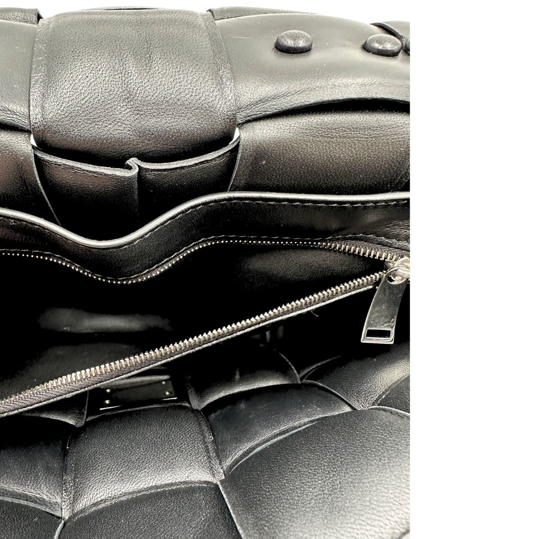 Borsa Chain Cassette Bottega Veneta nera
